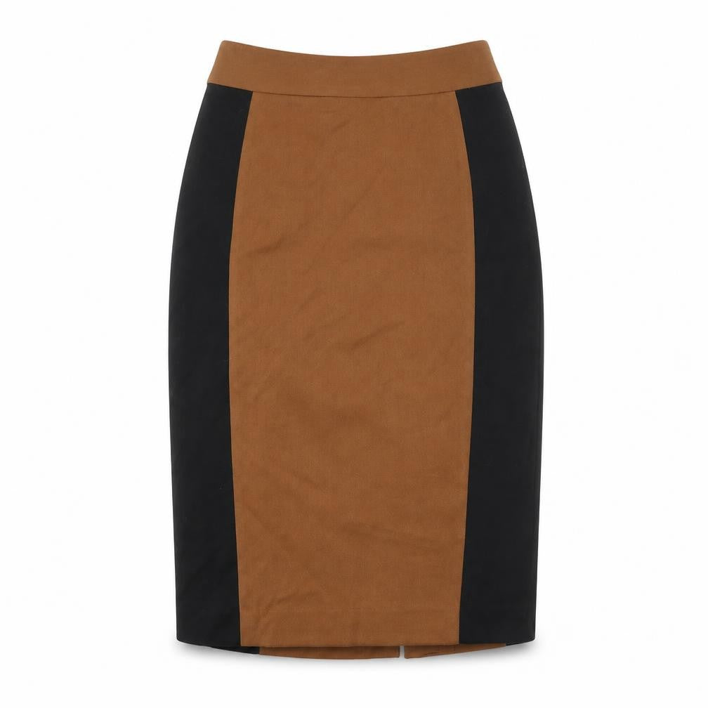 NEXT Womens Brown Polyester A-Line Skirt Size 8 Zip