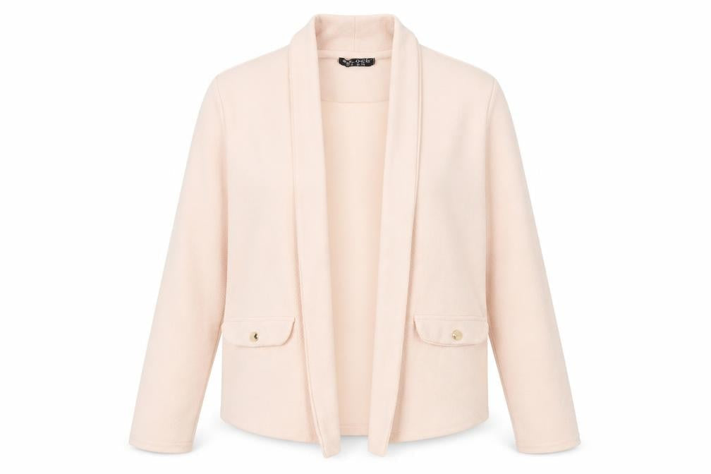 Select Womens Pink V-Neck Polyester Cardigan Jumper Size 12