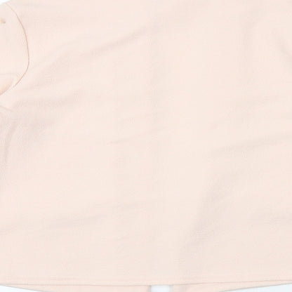 Select Womens Pink V-Neck Polyester Cardigan Jumper Size 12