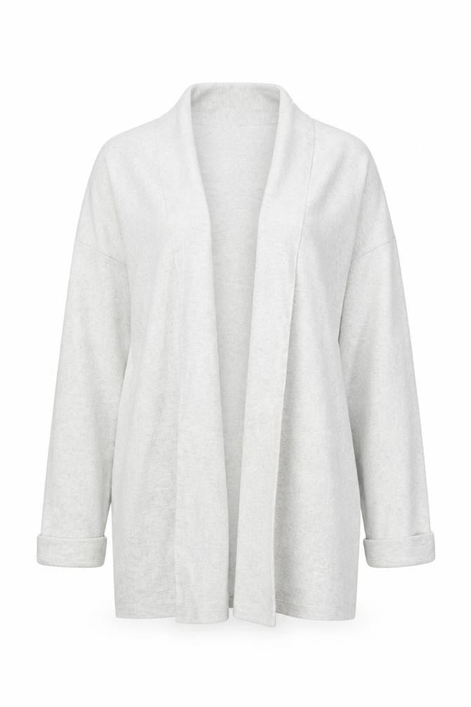 H&M Womens Grey V-Neck Cotton Cardigan Jumper Size XS