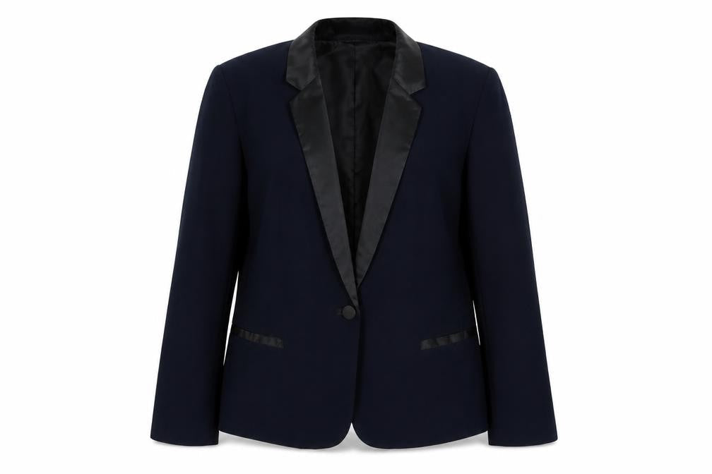 Dorothy Perkins Womens Blue Jacket Blazer Size 14 Button