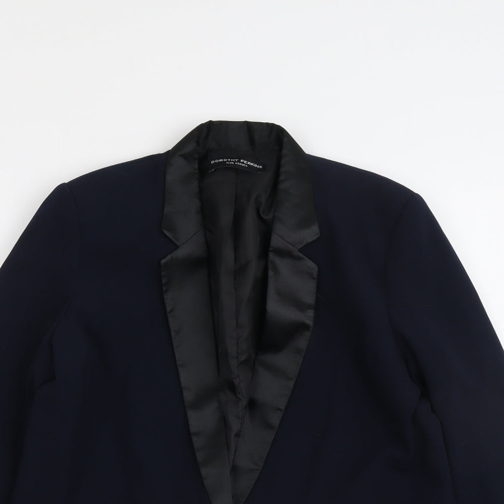 Dorothy Perkins Womens Blue Jacket Blazer Size 14 Button