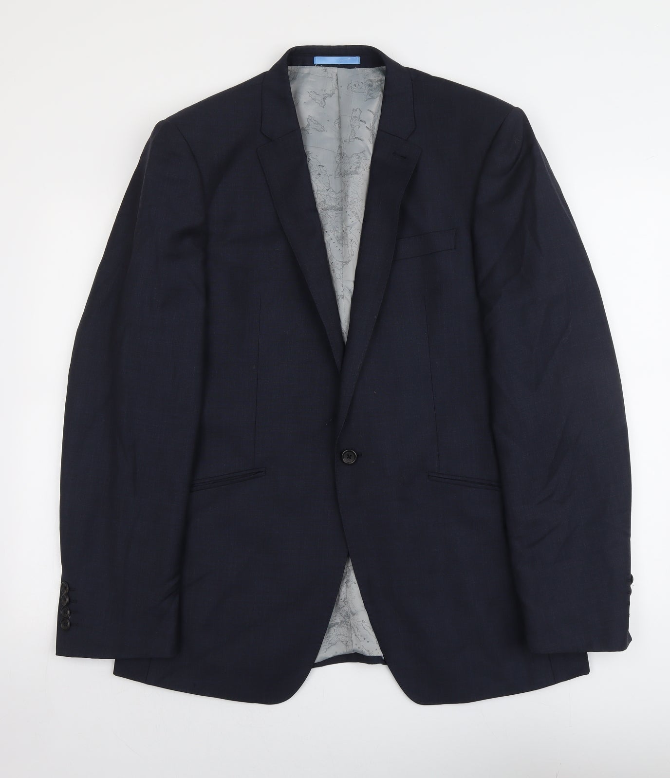 NEXT Mens Blue Wool Jacket Suit Jacket Size 40 Regular