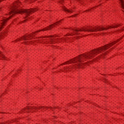 Brand and care label for Principles women’s red geometric polyester basic blouse, size UK 6, round neck