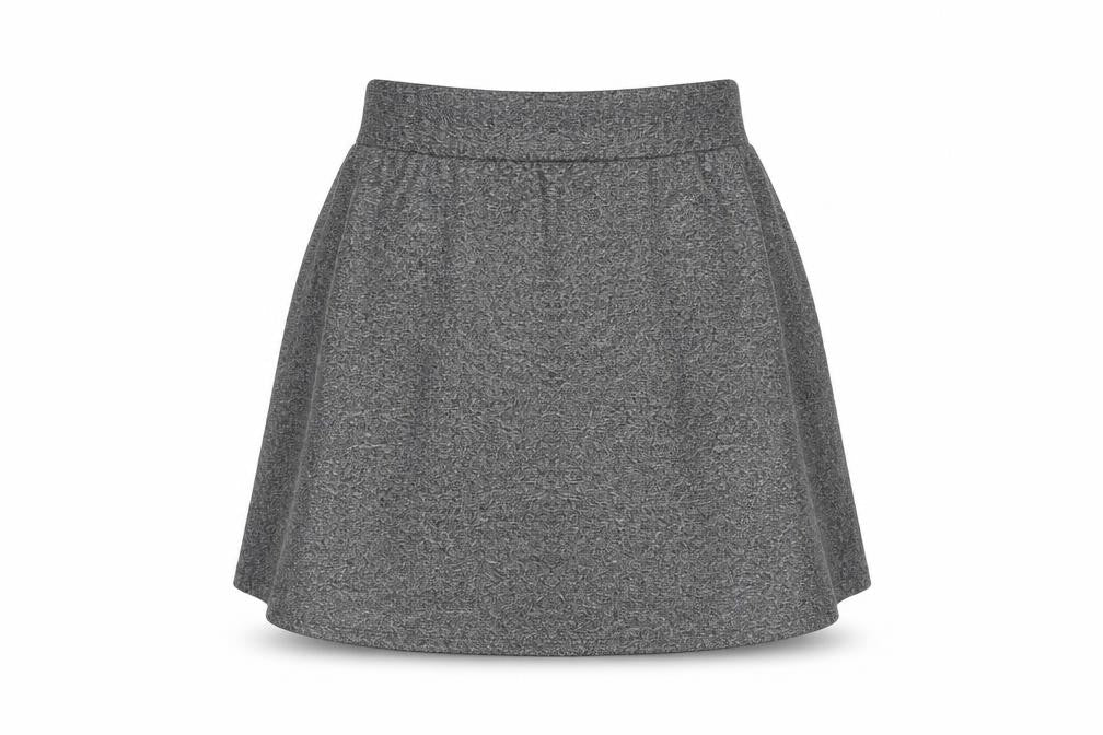 Divided by H&M Womens Grey Polyester Skater Skirt Size S