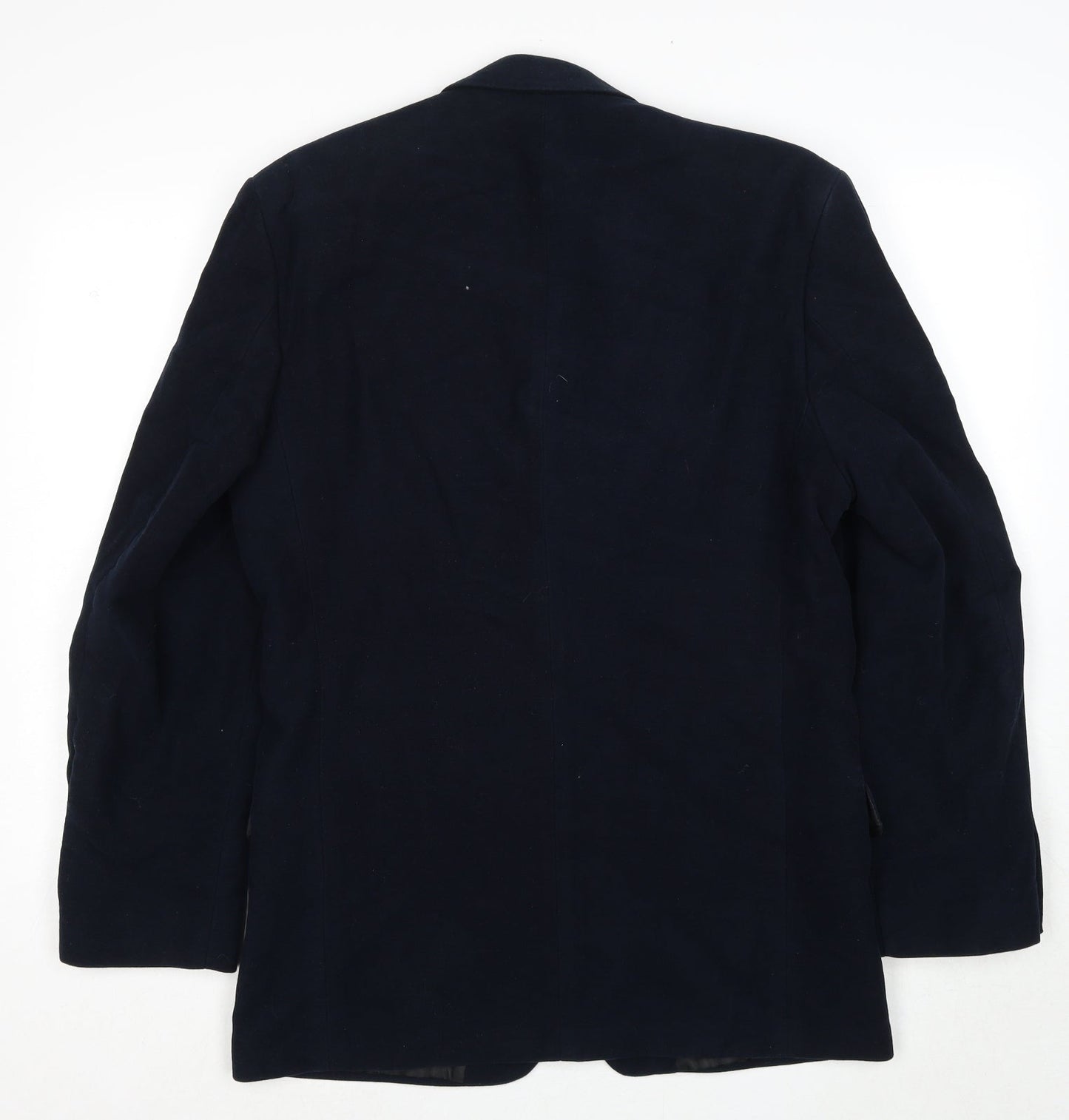 Burton Mens Blue Cotton Jacket Suit Jacket Size 38 Regular