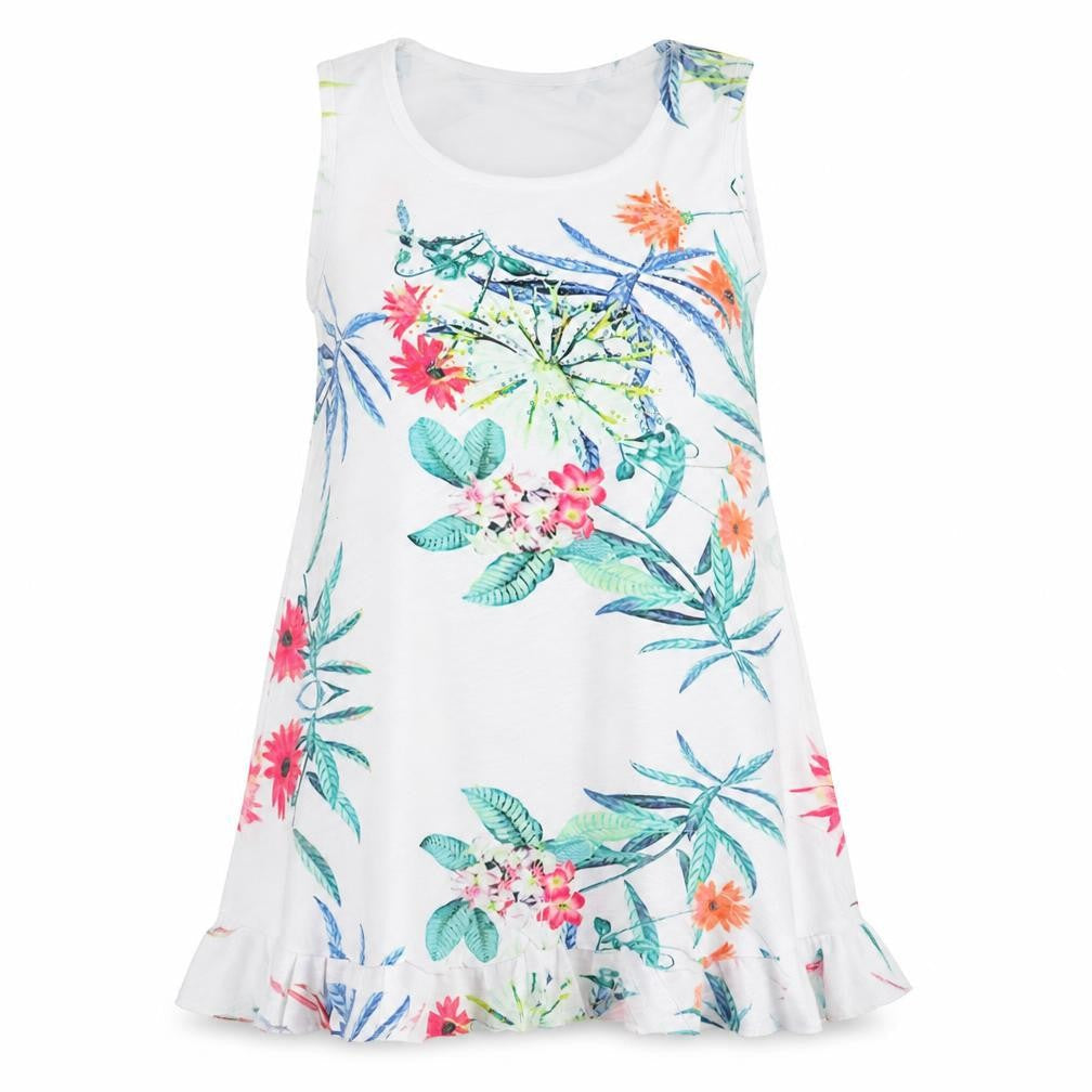 Quiz Womens White Floral Polyester Skater Dress Size M Round Neck Pullover