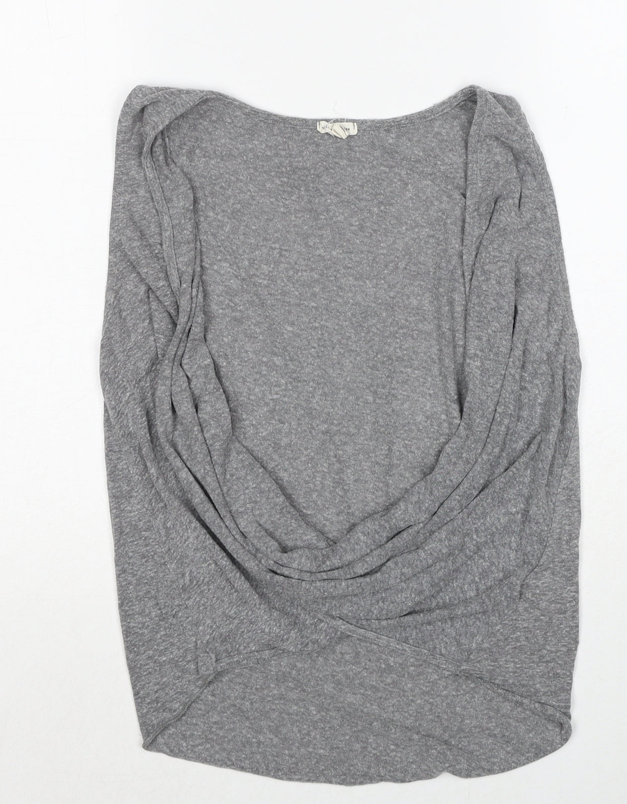 Silence + Noise Womens Grey Polyester Basic Tank Size S Scoop Neck
