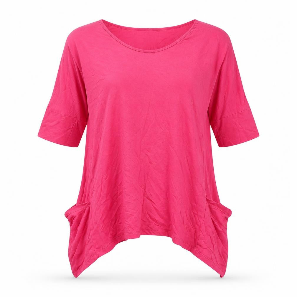 Marks & Spencer Womens Pink Cotton Basic Tank Size 8 Boat Neck