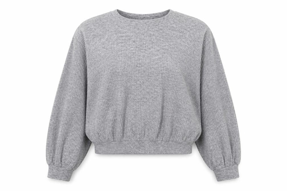 Miss Selfridge Womens Grey Polyester Pullover Sweatshirt Size S Pullover