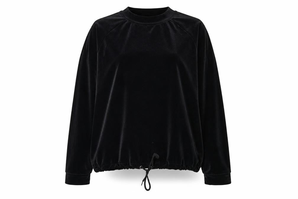 Marks & Spencer Womens Black Polyester Pullover Sweatshirt Size L Pullover