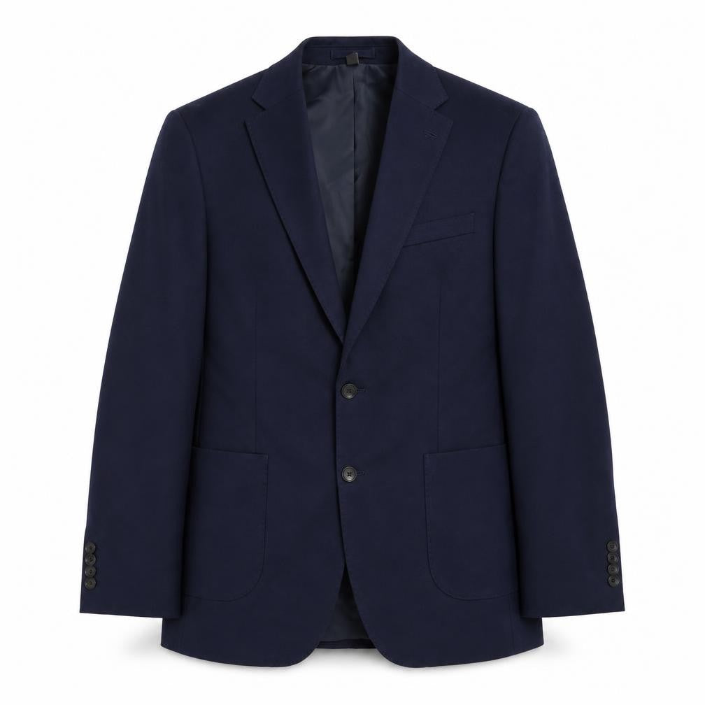 Marks & Spencer Mens Blue Polyester Jacket Suit Jacket Size 42 Regular