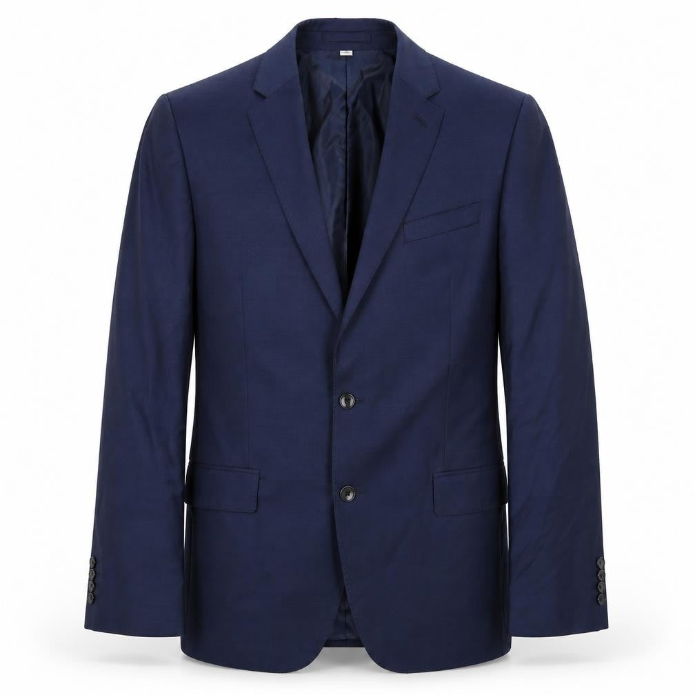 Marks & Spencer Mens Blue Wool Jacket Suit Jacket Size 42 Regular