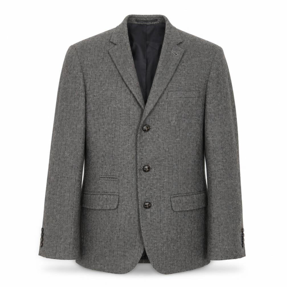 ASOS Mens Grey Polyester Jacket Suit Jacket Size 38 Regular