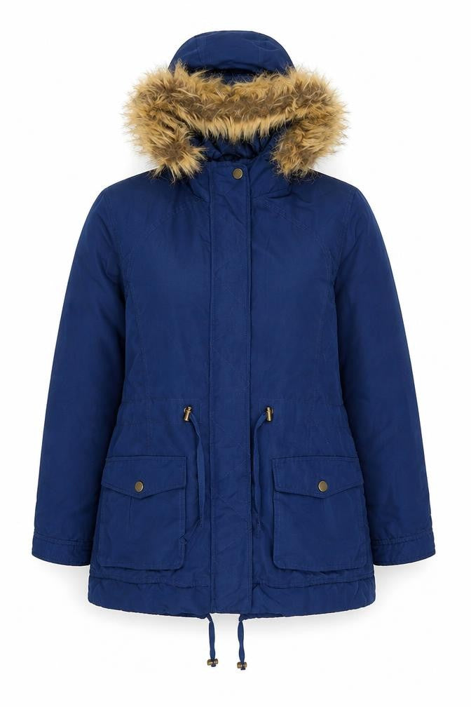 TG Womens Blue Parka Jacket Size 10 Zip