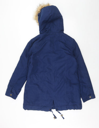 TG Womens Blue Parka Jacket Size 10 Zip