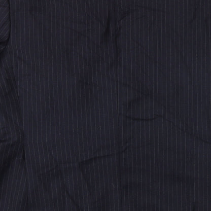 Next Mens Blue Striped Wool Jacket Suit Jacket Size 42 Regular