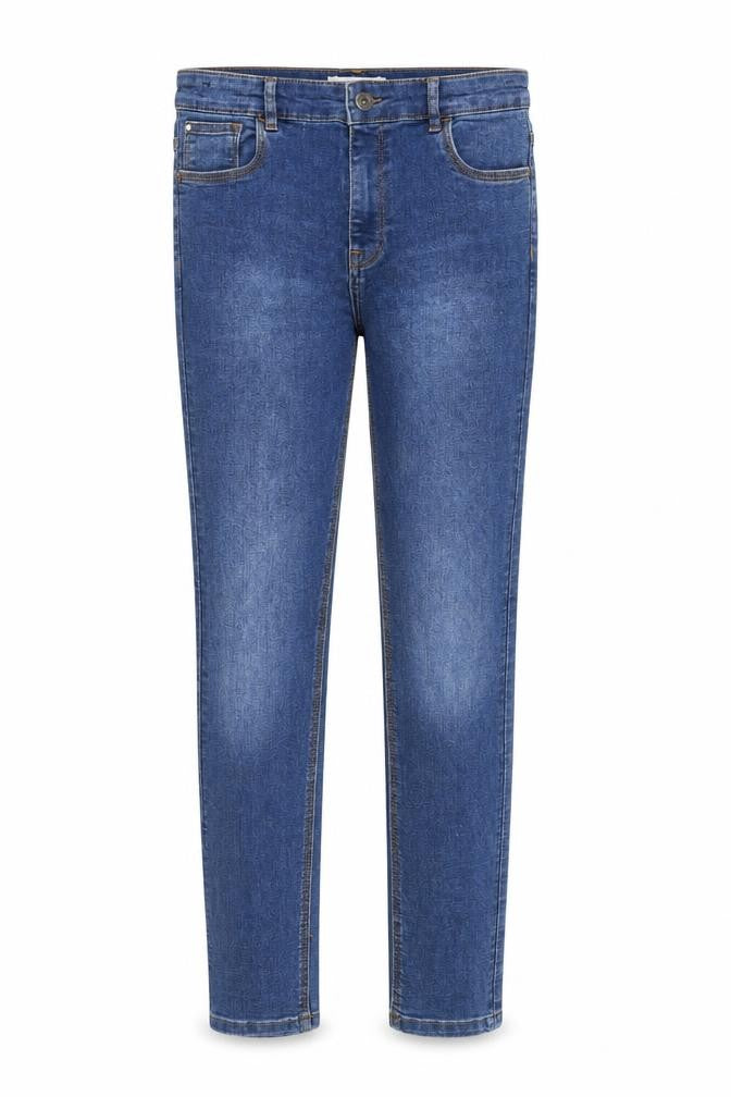 DNM Issue Girls Blue Cotton Skinny Jeans Size 14 Years Regular Zip