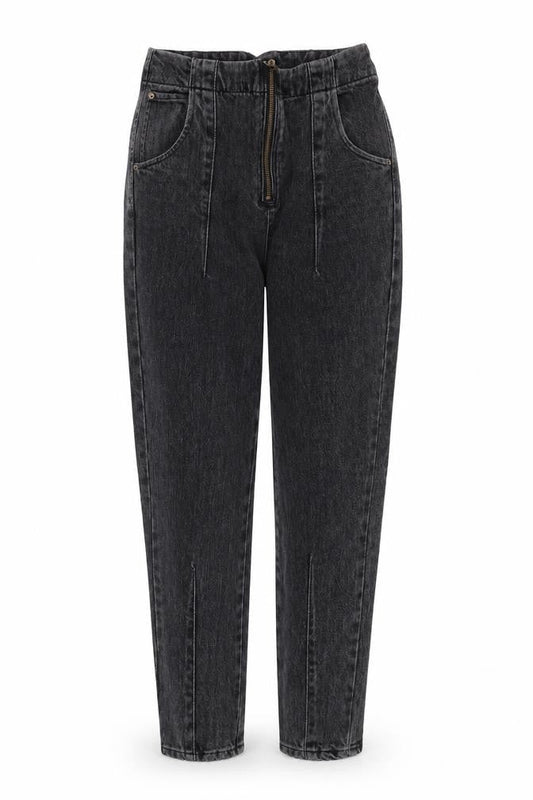 Topshop Womens Grey Herringbone Cotton Skinny Jeans Size 26 in Regular Zip