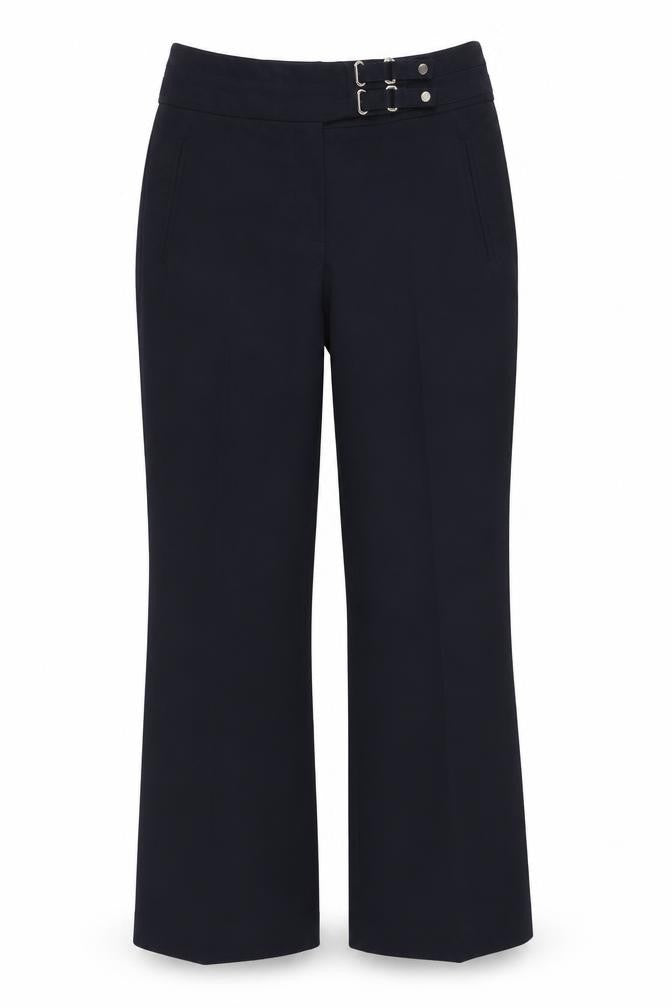 Per Una Womens Blue Polyester Dress Pants Trousers Size 8 Regular Zip
