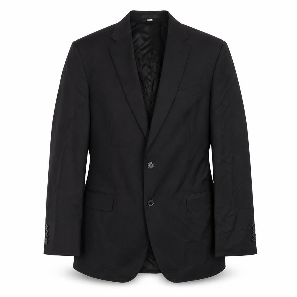 Marks & Spencer Mens Black Polyester Jacket Suit Jacket Size 42 Regular