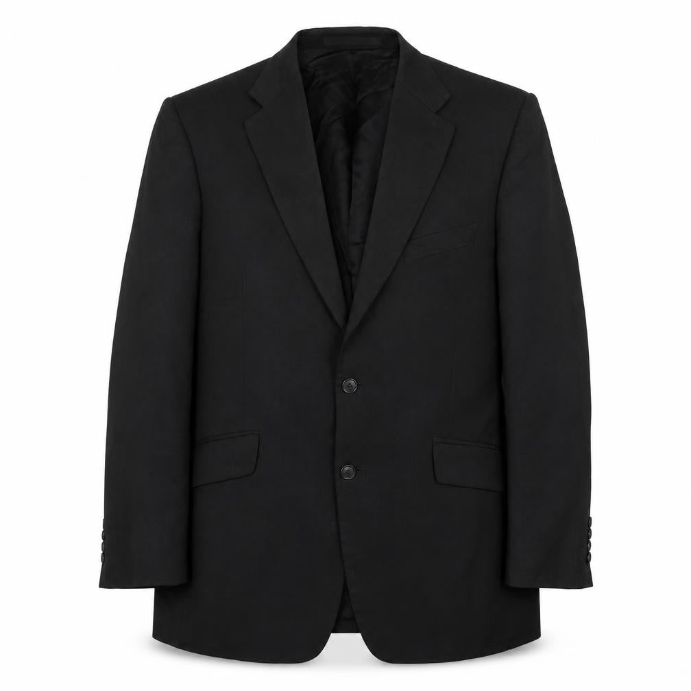 Autograph Mens Black Wool Jacket Suit Jacket Size 40 Regular