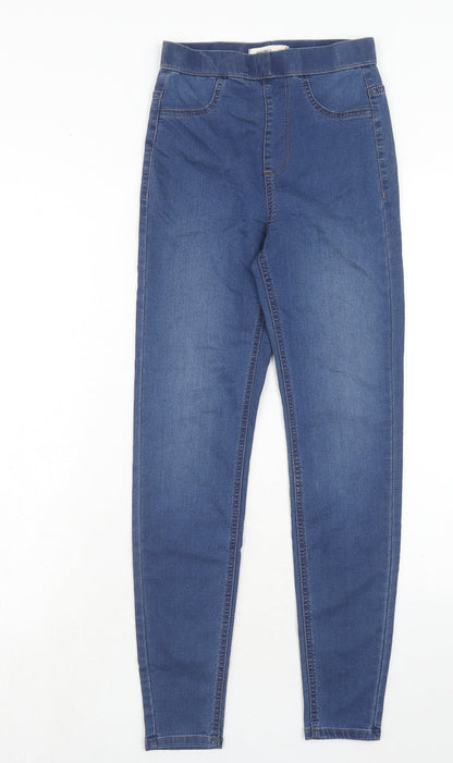 Marks & Spencer Womens Blue Cotton Jegging Jeans Size 6 Regular