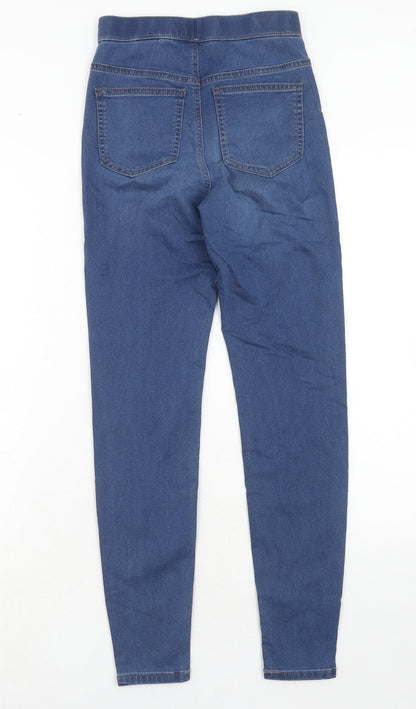 Marks & Spencer Womens Blue Cotton Jegging Jeans Size 6 Regular