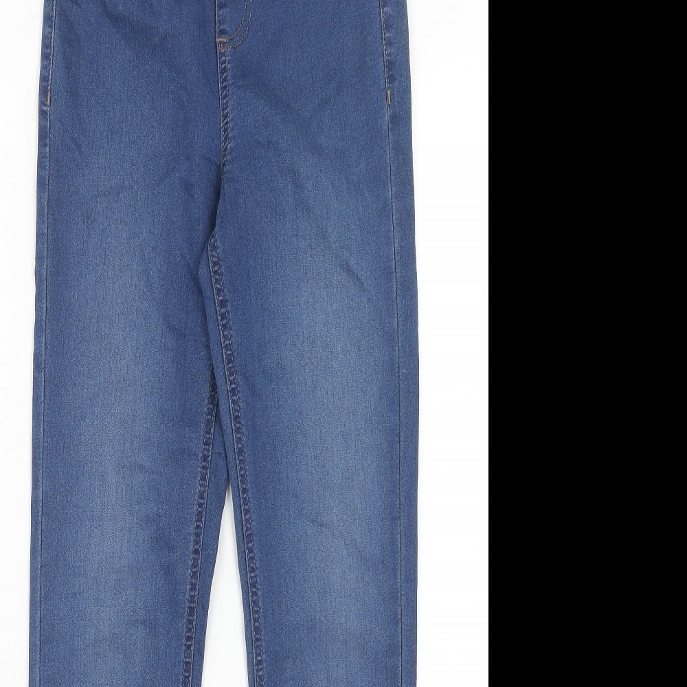 Marks and Spencer Womens Blue Cotton Jegging Jeans Size 6 Regular