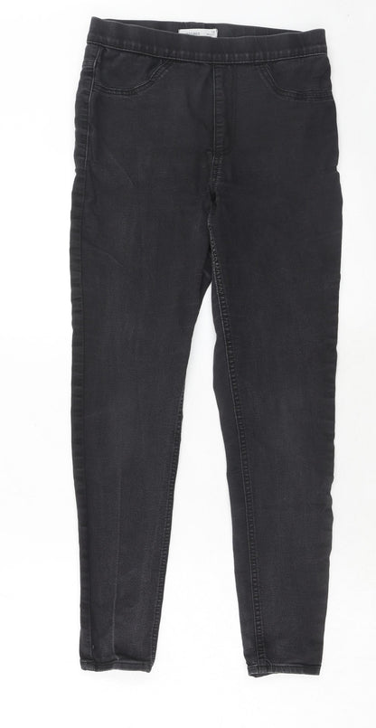 Marks & Spencer Womens Black Cotton Jegging Jeans Size 10 Regular