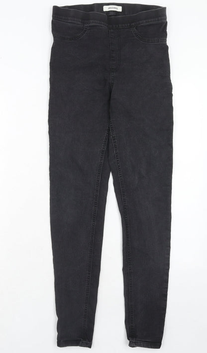 Marks & Spencer Womens Black Cotton Jegging Jeans Size 10 Regular
