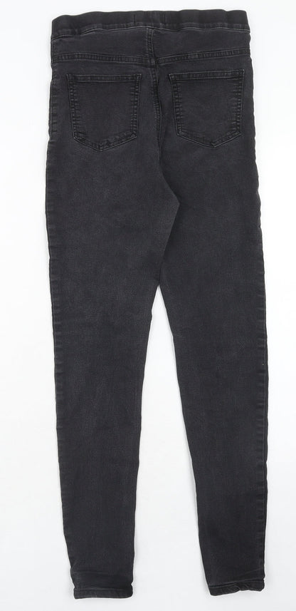 Marks & Spencer Womens Black Cotton Jegging Jeans Size 10 Regular