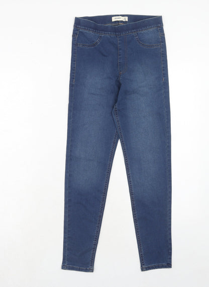 Marks & Spencer Womens Blue Cotton Jegging Jeans Size 6 Regular