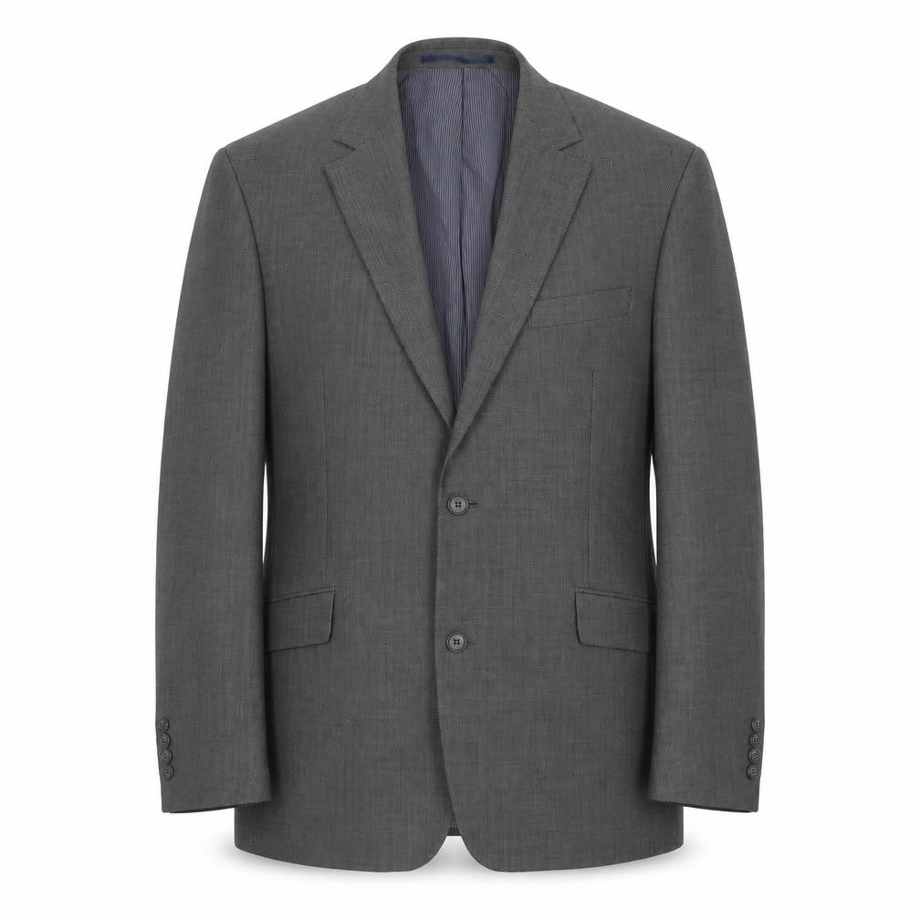 Daniel Hetcher Mens Grey Wool Jacket Suit Jacket Size 42 Regular