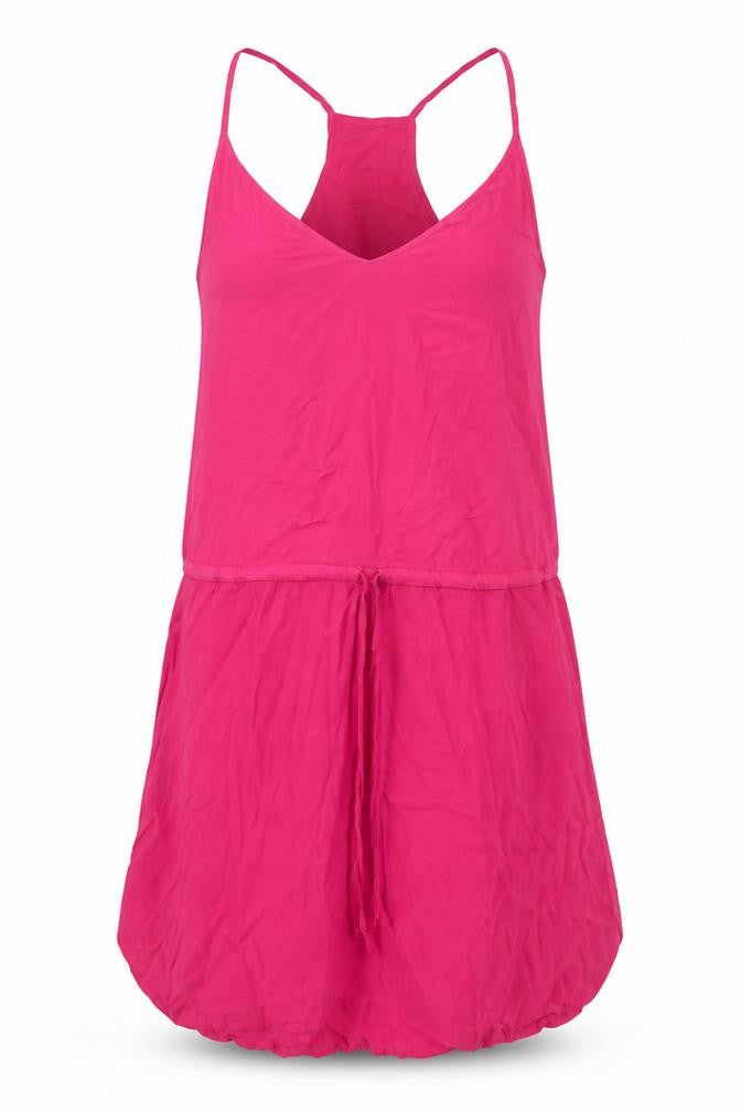 Mango Womens Pink Viscose Slip Dress Size S V-Neck Pullover