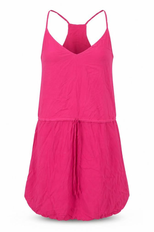 Mango Womens Pink Viscose Slip Dress Size S V-Neck Pullover