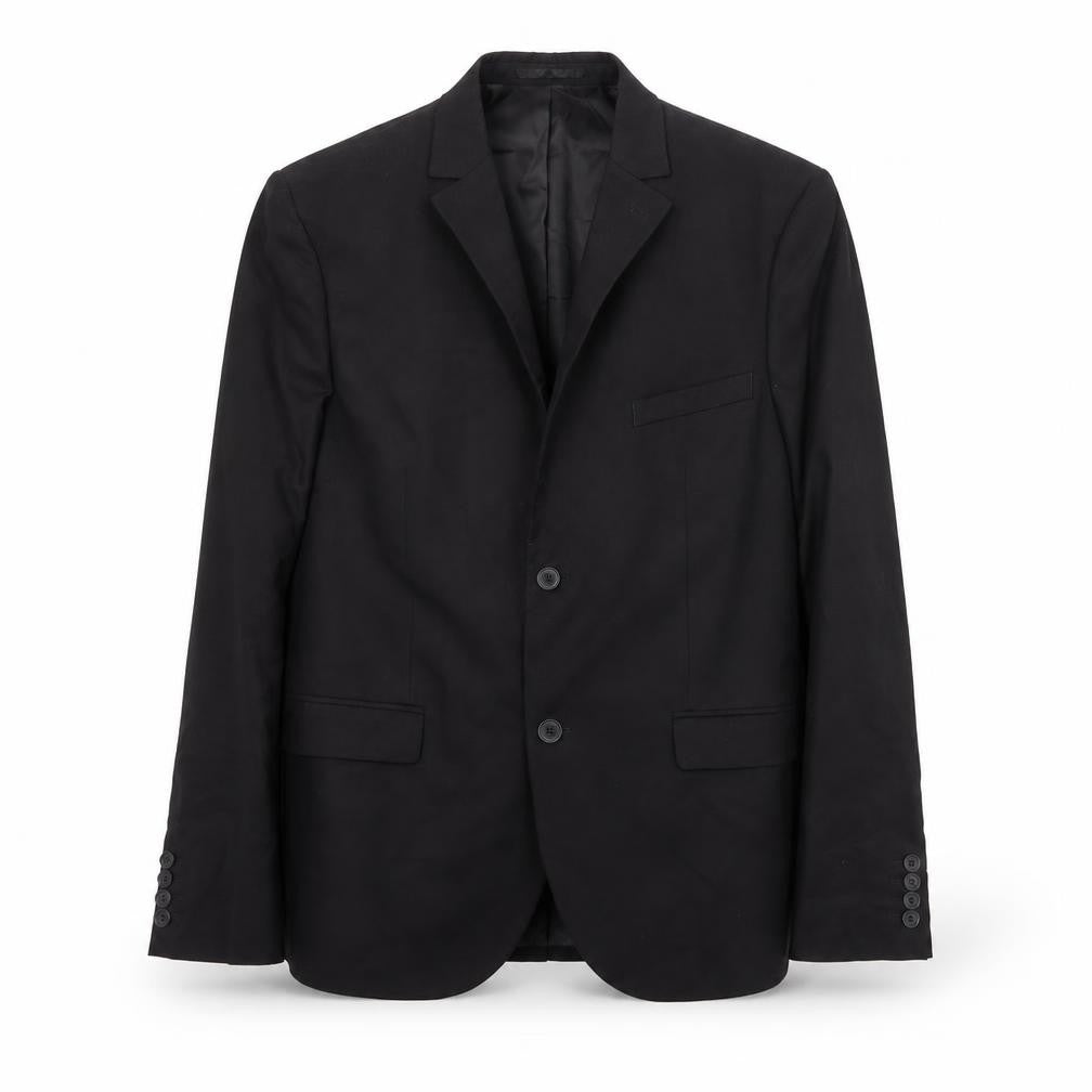 H&M Mens Black Polyester Jacket Suit Jacket Size 44 Regular