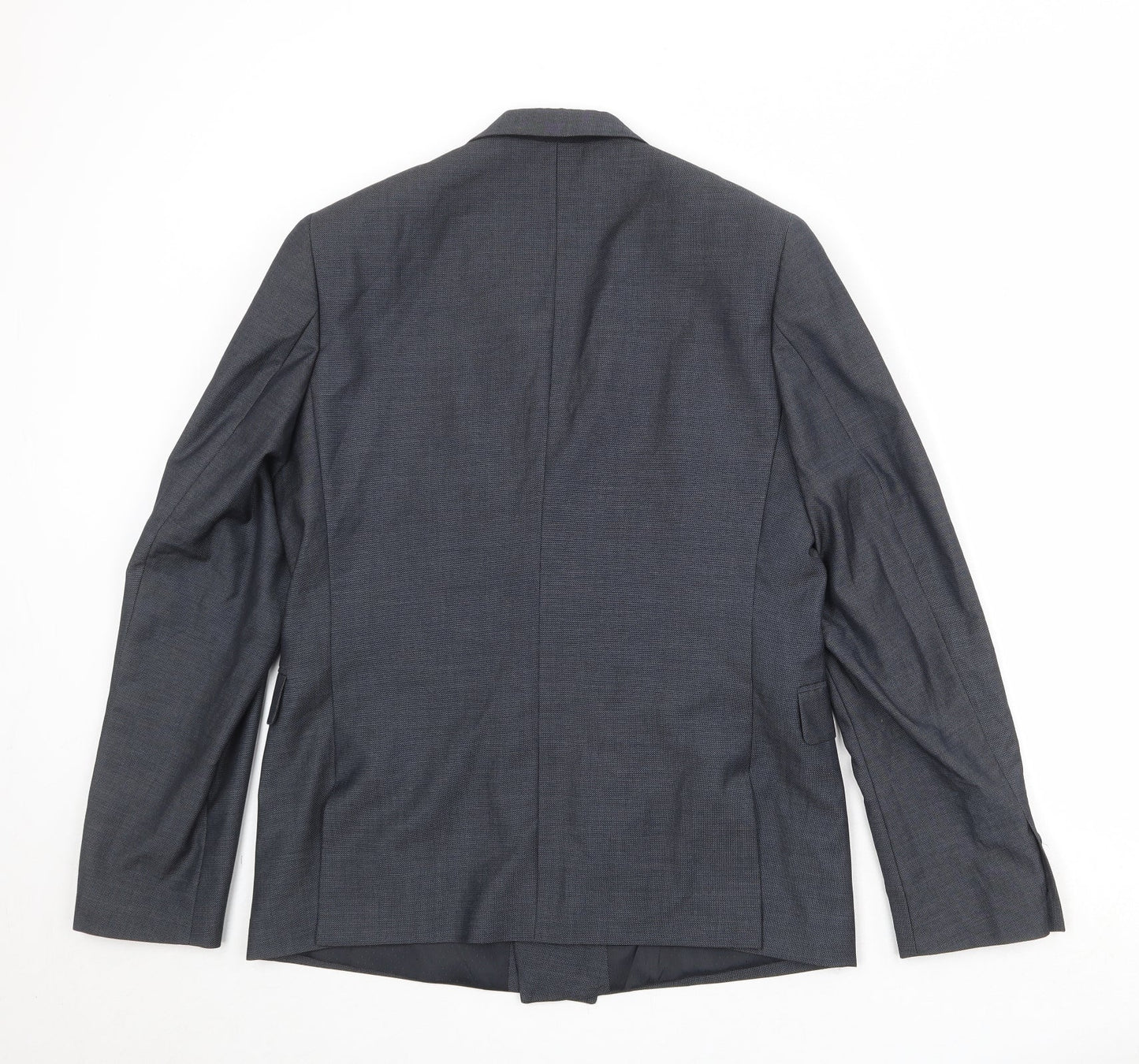 New Look Mens Grey Polyester Jacket Suit Jacket Size 40 Regular