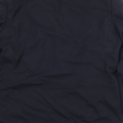 Charlton Grey Mens Black Polyester Jacket Suit Jacket Size 40 Regular