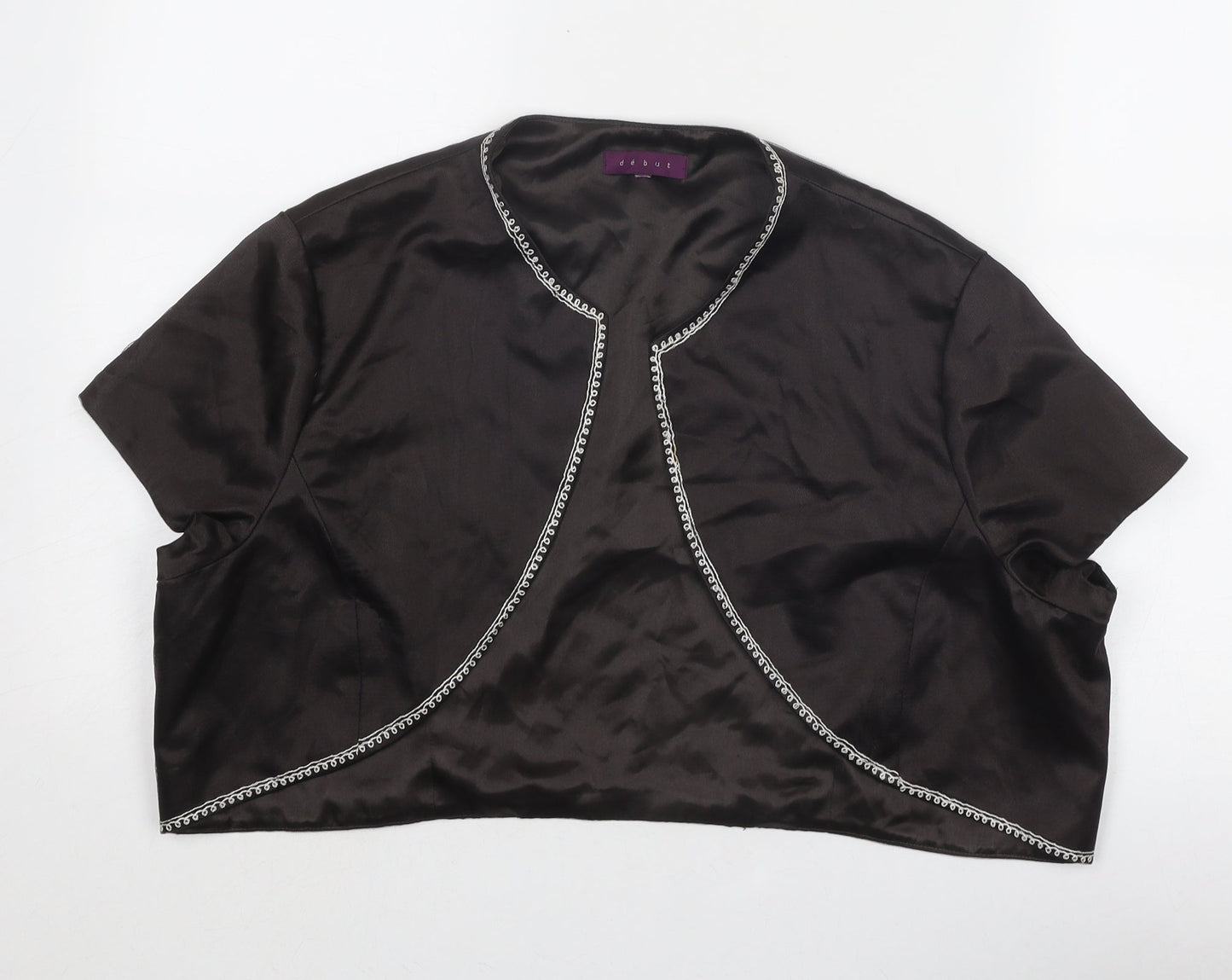 Debut Womens Brown Jacket Size 20