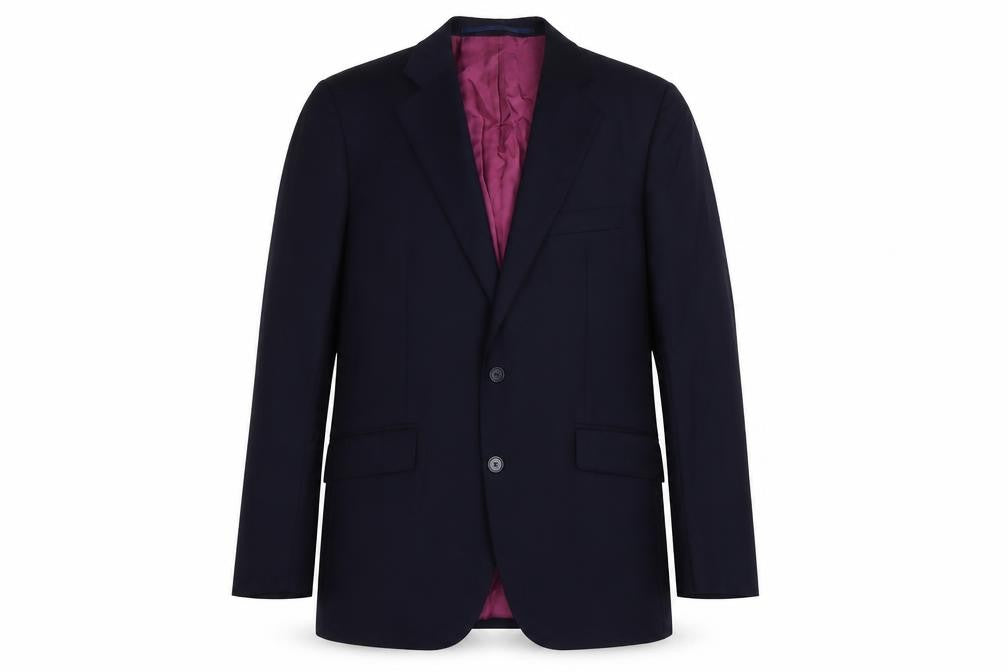 Mangas Mens Blue Polyester Jacket Suit Jacket Size 40 Regular