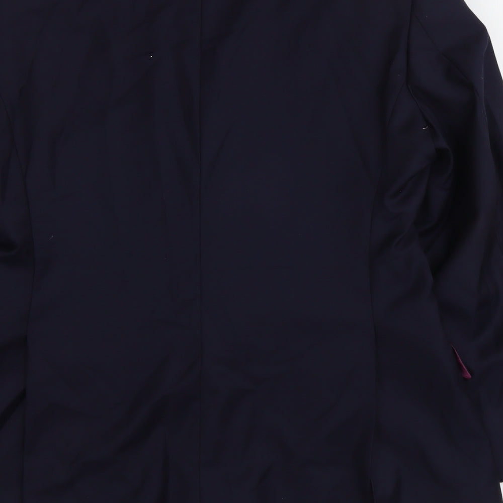 Mangas Mens Blue Polyester Jacket Suit Jacket Size 40 Regular