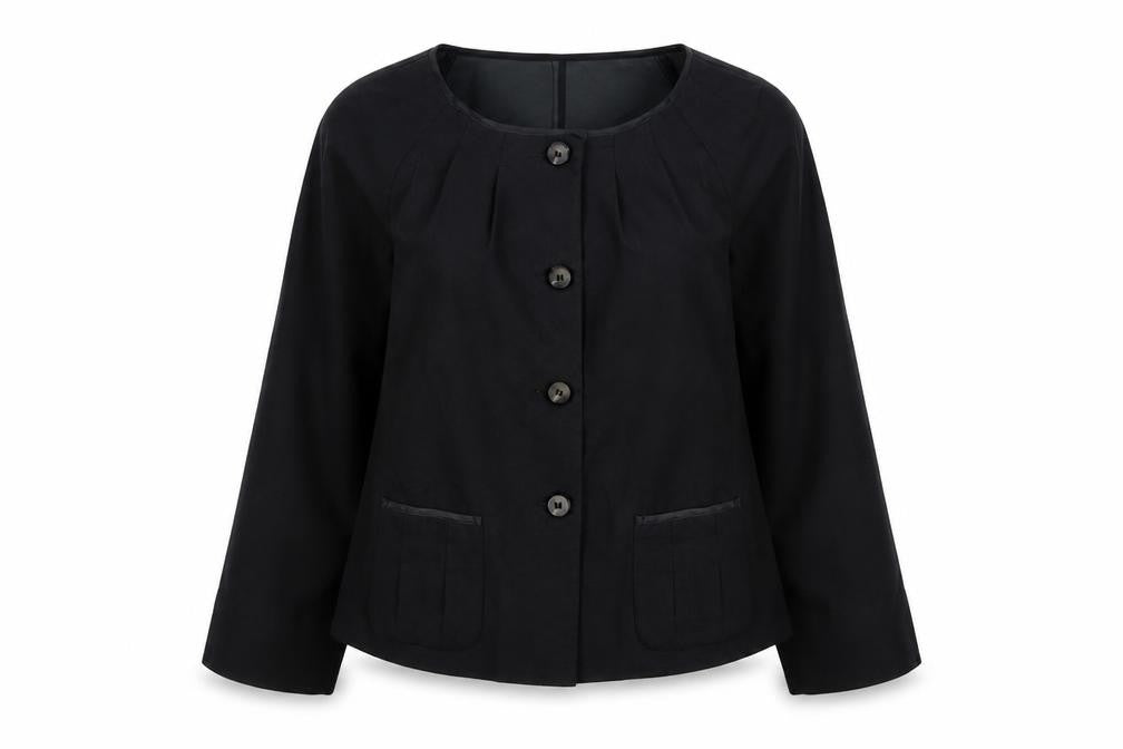 Minuet Womens Grey Jacket Size 10 Button