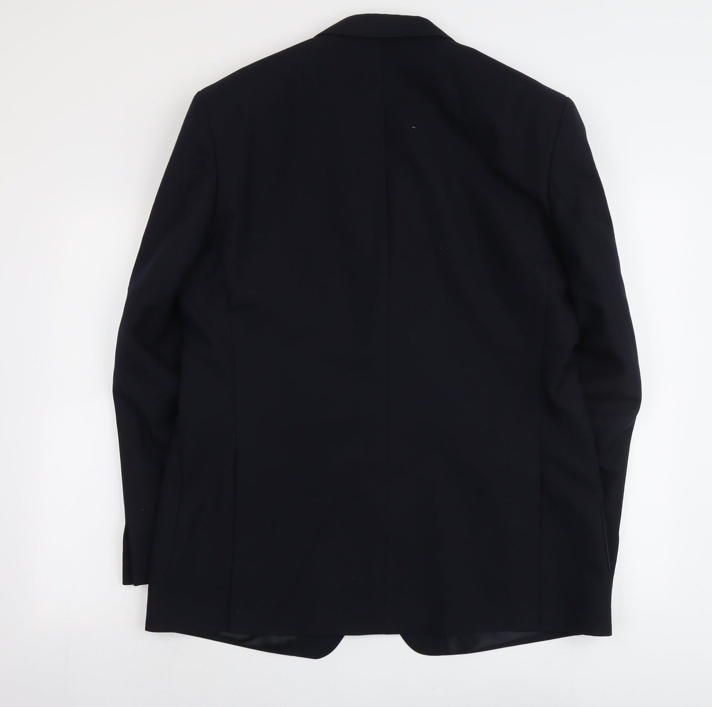 Varteks Mens Blue Polyester Jacket Suit Jacket Size 44 Regular
