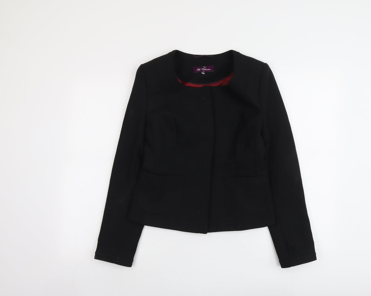 The Collection Womens Black Jacket Size 6 Button
