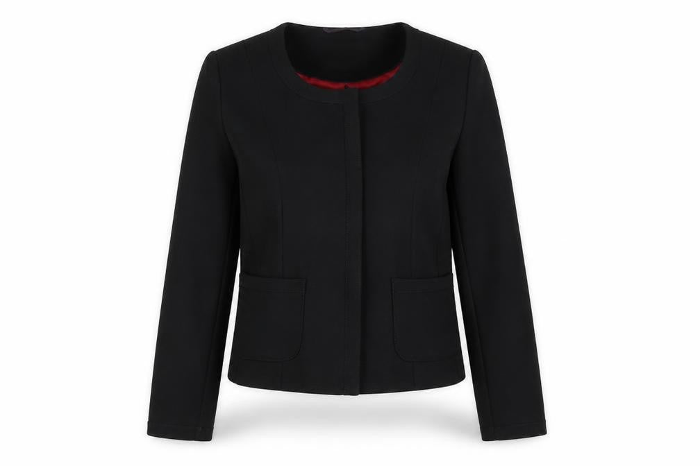 The Collection Womens Black Jacket Size 6 Button