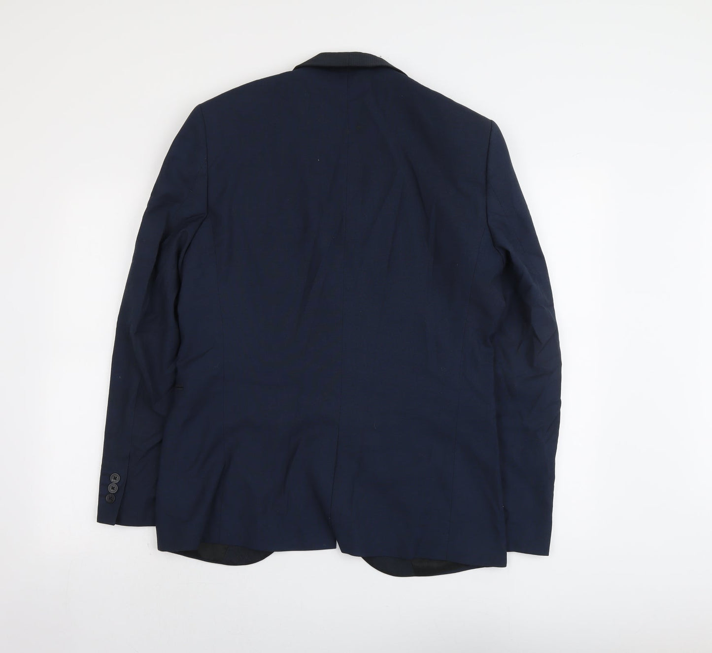 NEXT Mens Blue Polyester Jacket Suit Jacket Size 40 Regular