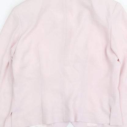 Medici Womens Pink Jacket Blazer Size 10 Hook & Eye