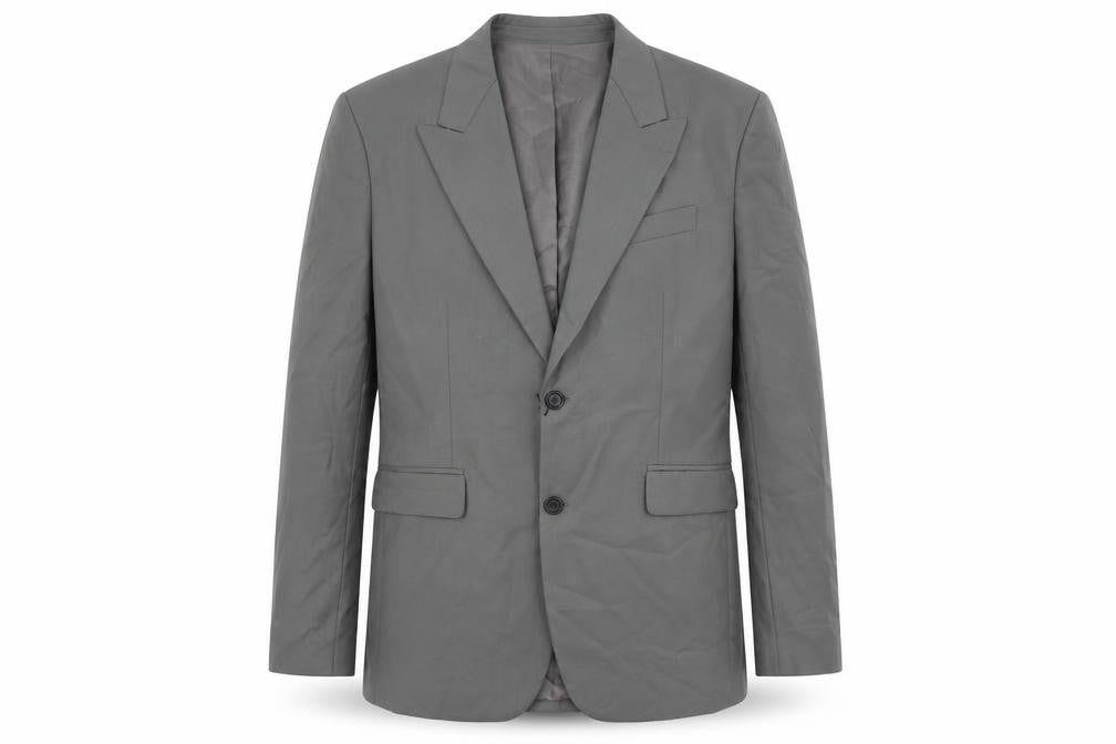 Zara Mens Grey Polyester Jacket Suit Jacket Size 42 Regular