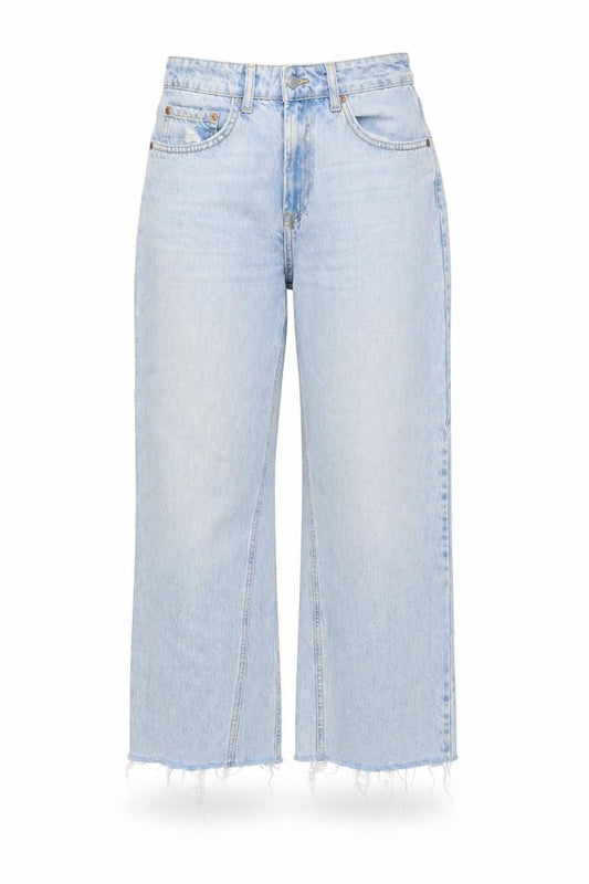 Topshop Womens Blue Cotton Mom Jeans Size 26 in L24 in Regular Button